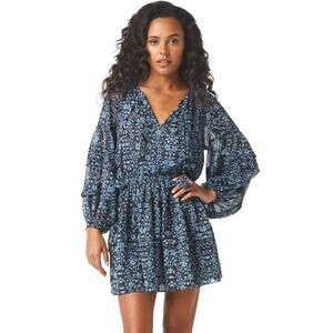 Misa Los Angeles Karlina Mini Dress in Night Shade Flora M
